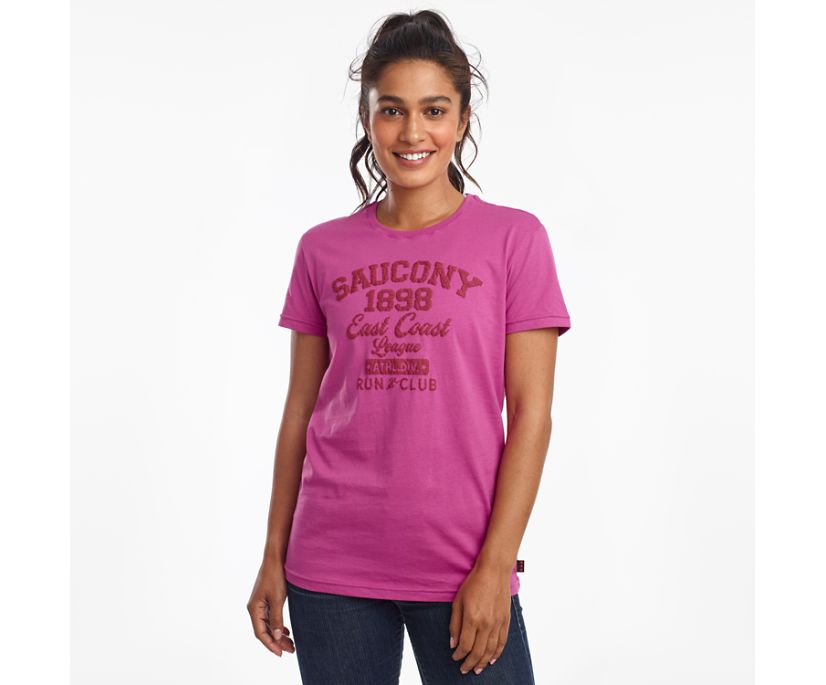 Saucony Rested Short Sleeve Women\'s Shirts Purple | Canada 290RVDW